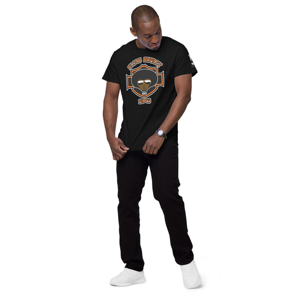 Black Harley Rider Men's Premium Cotton T-Shirt